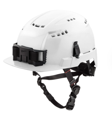Milwaukee Type 2 Saftey Helmet Front Brim - White